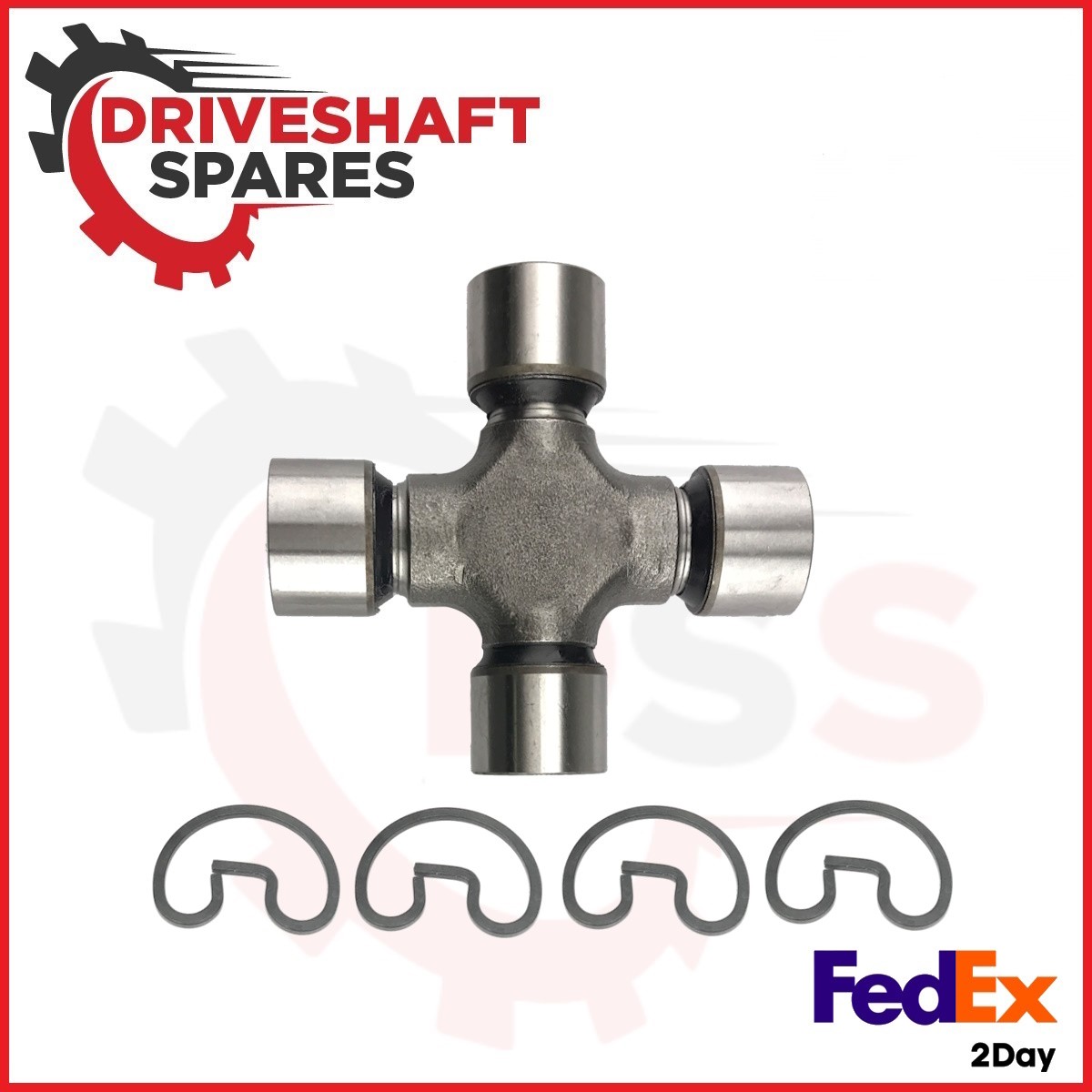 NEW 2-143 Greaseable Universal Joint 1350 to 1410 Series with Outside Snap Rings NEW 2-143 Greaseable Universal Joint 1350 to 1410 Series with Outside Snap Rings