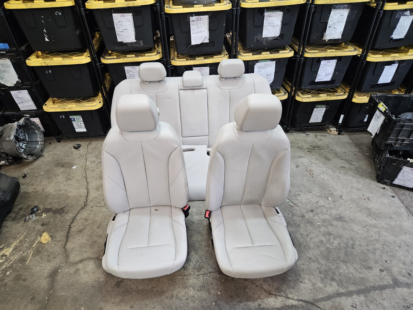 12-18 BMW 3Series F30 Front & Back Seats OYSTER LEATHER Heated OEM