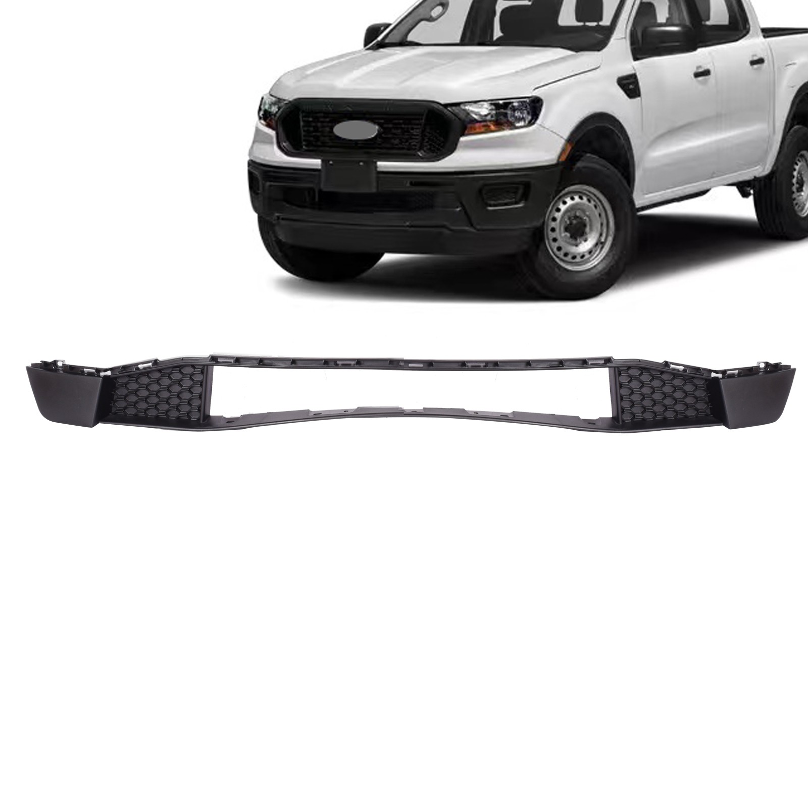 For Ford Ranger 2019-2023 Front Bumper Matte Black Lower Grille FO1036198 For Ford Ranger 2019-2023 Front Bumper Matte Black Lower Grille FO1036198