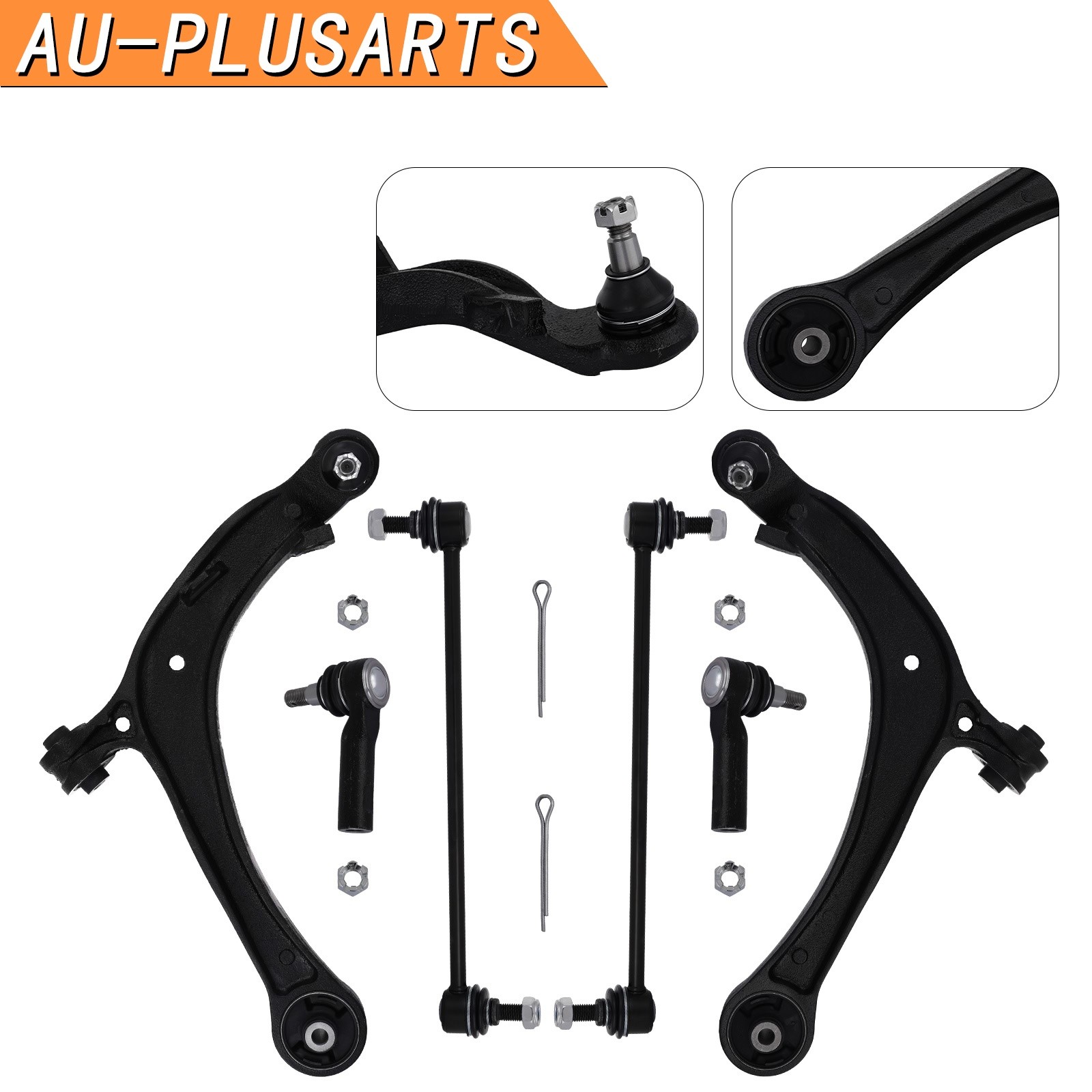 For 2011-2017 Honda Odyssey Front Control Arm & Ball Joint Tie Rod Sway Link 6pc