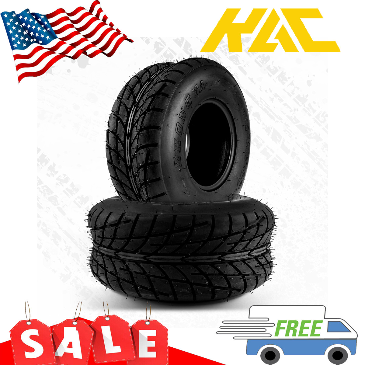 2Pcs 19X7-8 Replacemt Quad ATV All Terrain 19x7x8 19-7-8 4Ply