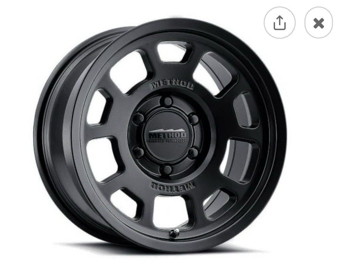 Method Race Wheels 705 Matte 17x8.5 0mm Offset 4.75\ Method Race Wheels 705 Matte 17x8.5 0mm Offset 4.75\