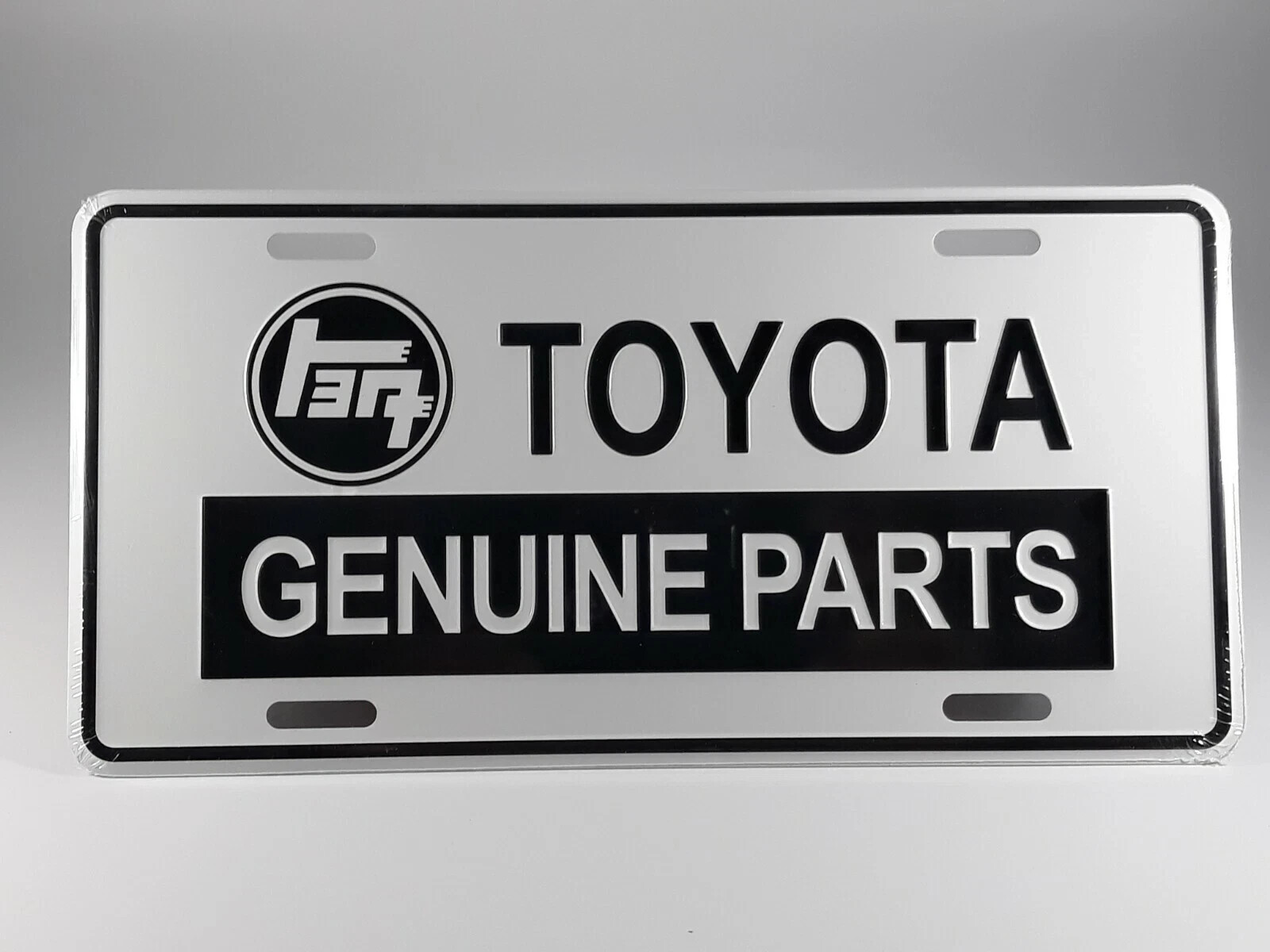 Toyota Novelty License Plate Embossed Aluminum Black Toyota Novelty License Plate Embossed Aluminum Black