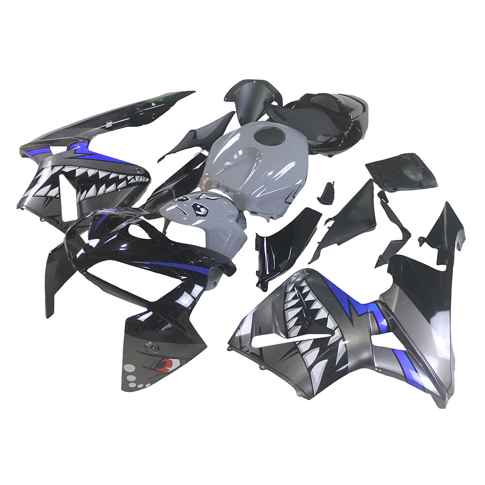 For Honda Bodywork Plastics ABS Fairings Kits CBR 600RR 2005 2006 F5 Grey Shark 
