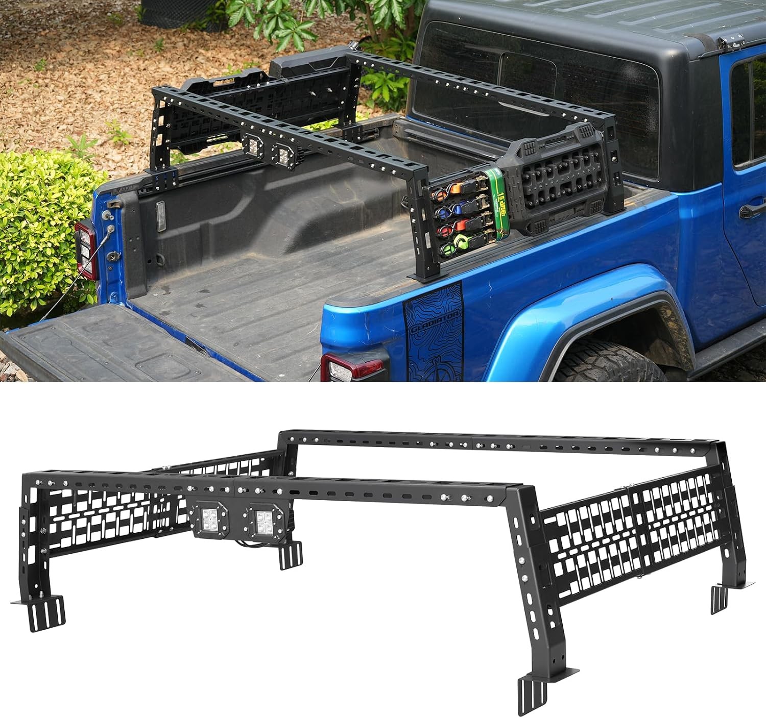 For Ford/Tundra/Gladiator/Tacoma/Titan/Frontier/Nissan Overland Truck Bed Rack