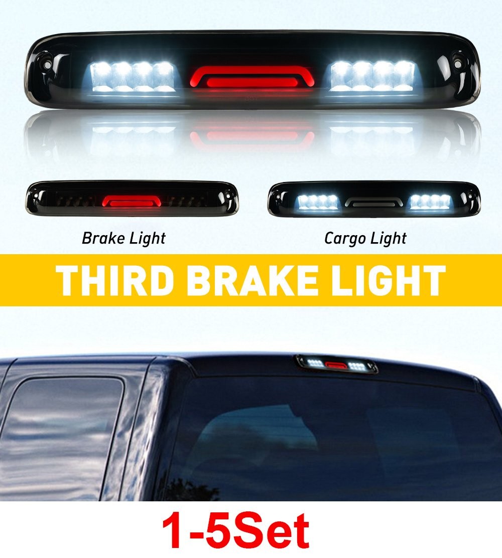 1-5Pcs LED 3rd Brake Light Red For 1999-06 Chevy Silverado 1500 2500 3500 Cargo
