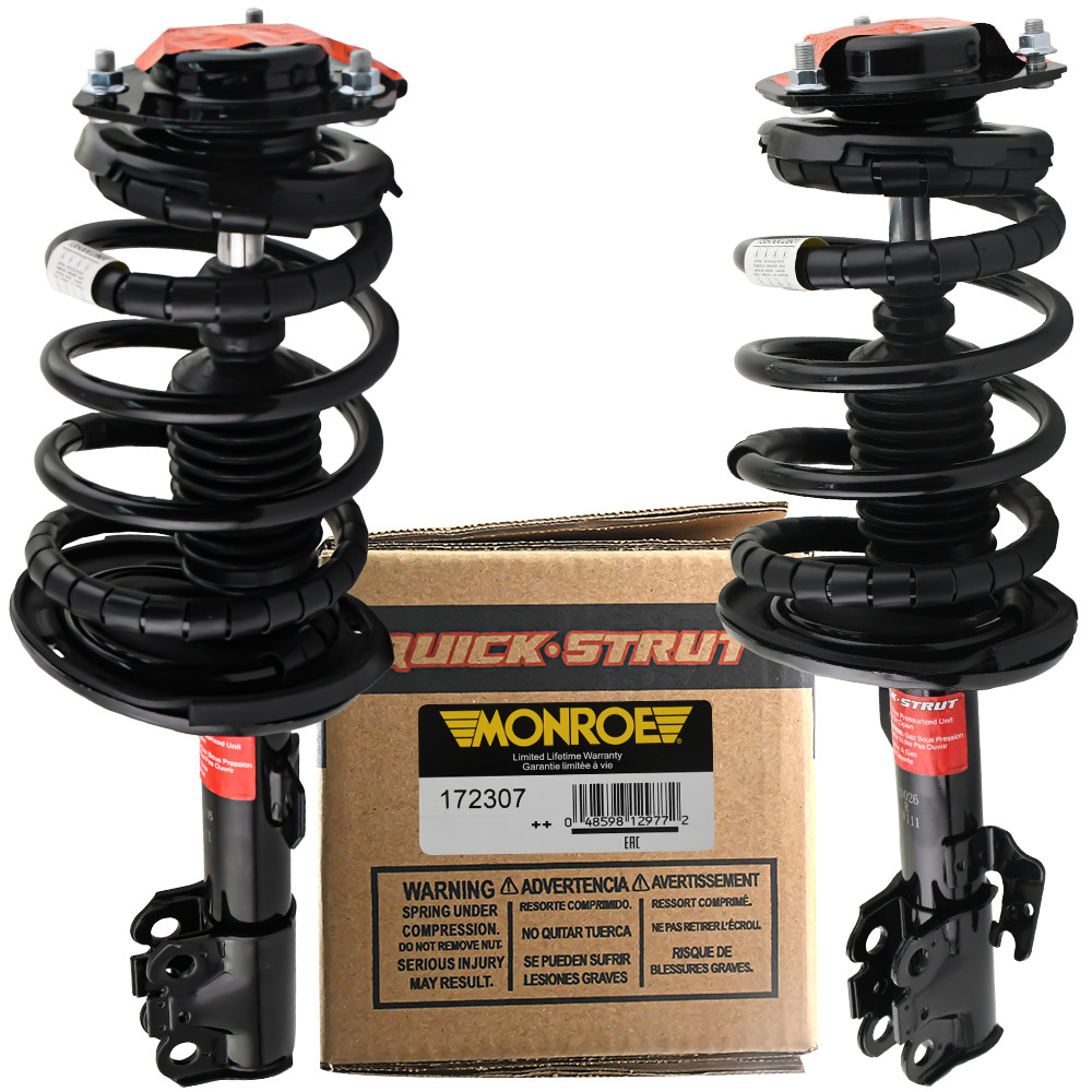 Pair Monroe Front Struts Shocks w/ Coil Springs for 07-11 Toyota Camry 2.4L 2.5L Pair Monroe Front Struts Shocks w/ Coil Springs for 07-11 Toyota Camry 2.4L 2.5L