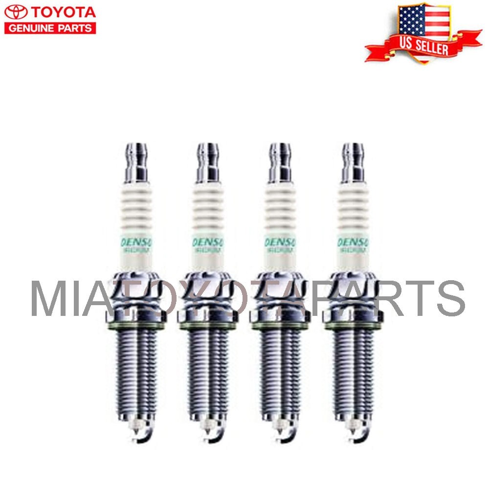 4 Set Genuine Toyota Corolla HV Cross Hatchback Spark Plugs OEM 90919-01297