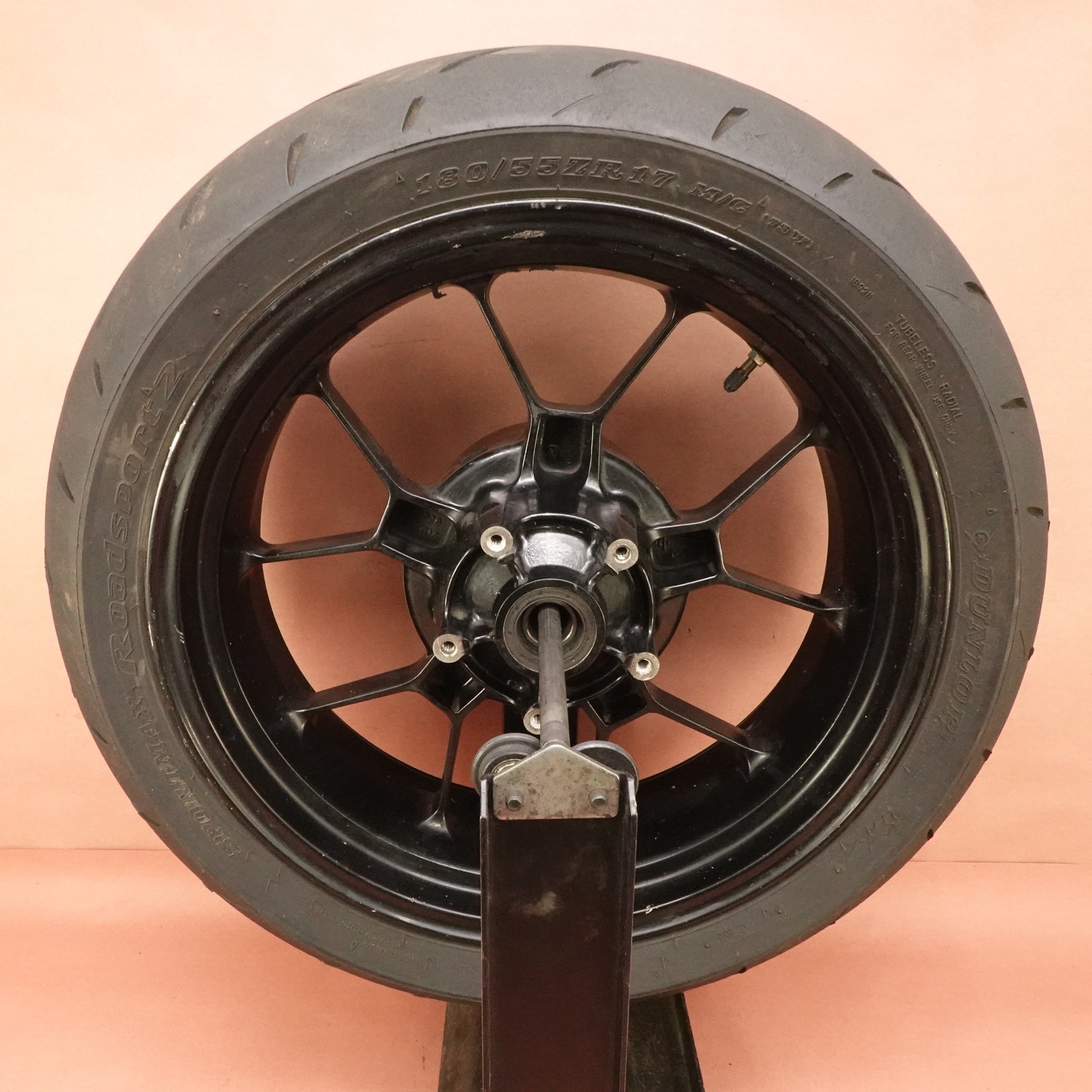 2008-2016 Aprilia Shiver 750 SL750 Rear DUNLOP Tire Rim Wheel 180/55 ZR17