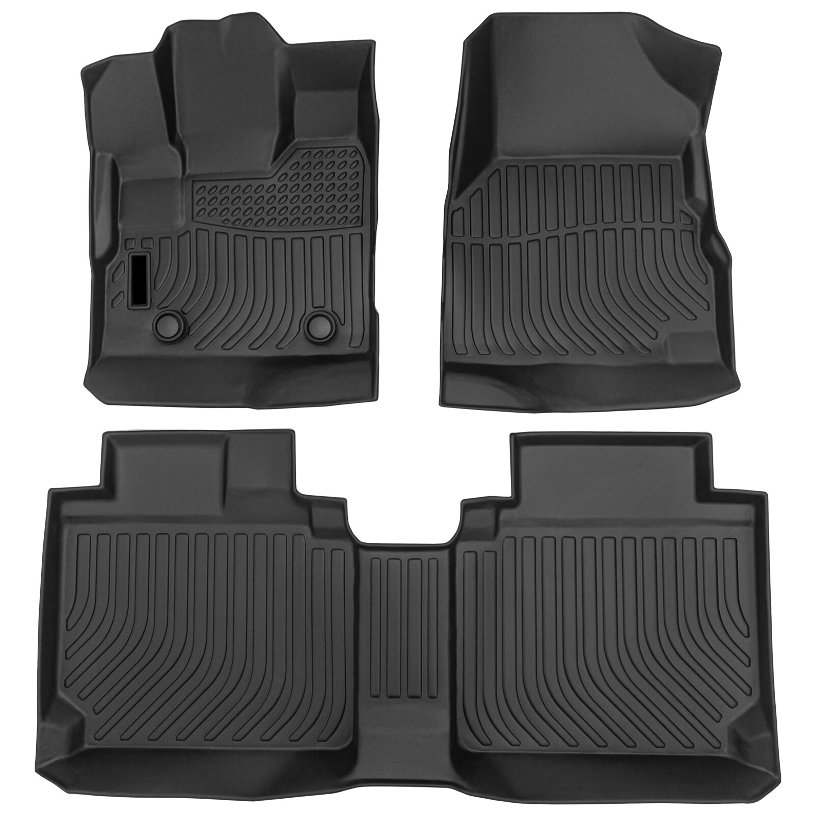 Floor Mats 2 Row Liner for 2010-2017 Chevy Equinox/GMC Terrain TPE All-Weather