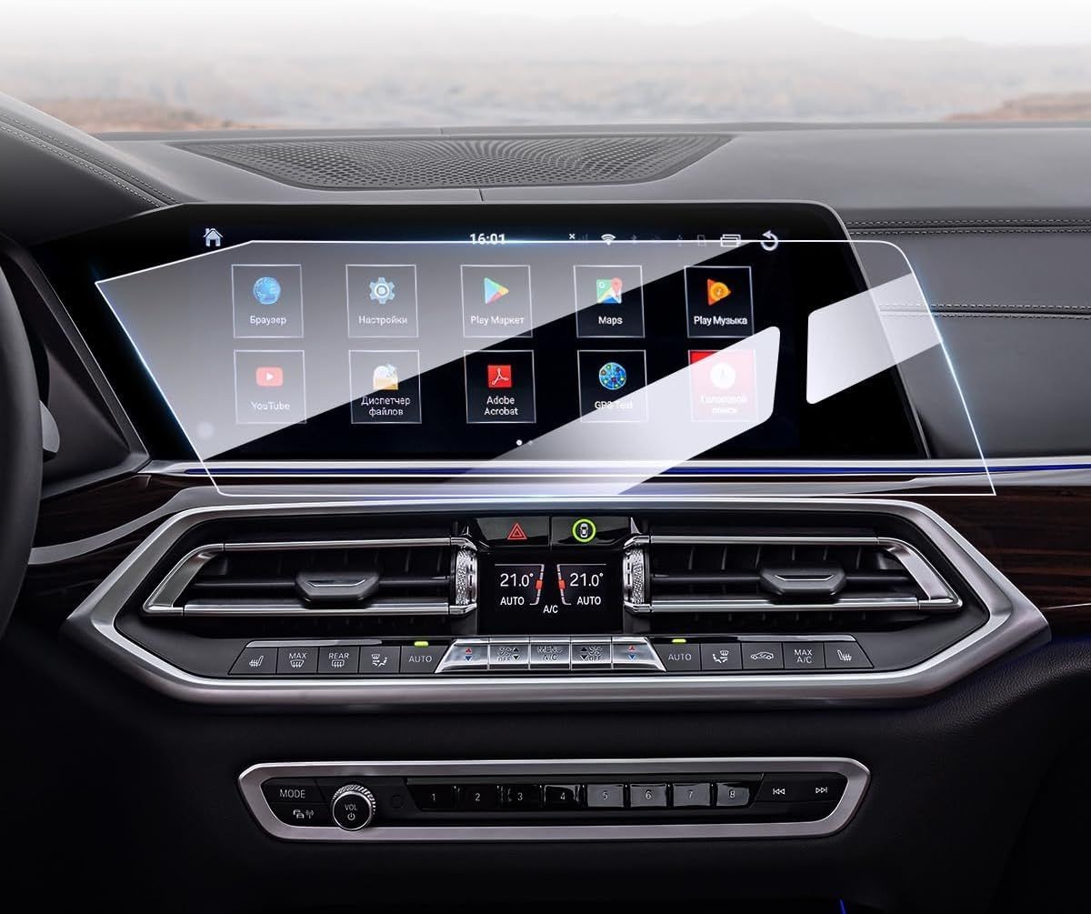 Tempered Glass Screen Protector for BMW X6 2020-2023, X5 2019-2023, 12.3-Inch