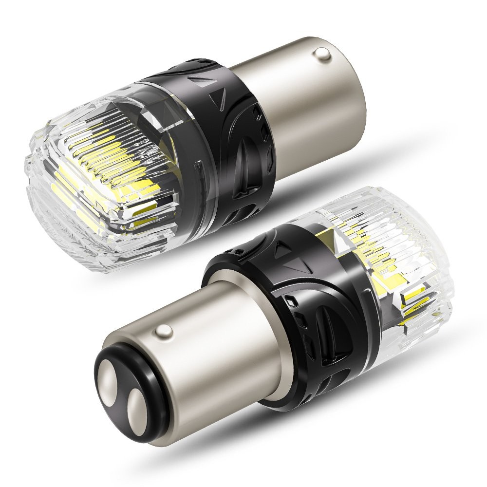 White 1157 1034 1016 LED Turn Reverse Signal Blinker Parking DRL Light Bulb New