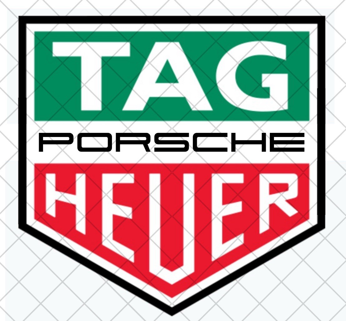 Tag Heuer Porsche Motorsport Sticker Decal- Standard Print Tag Heuer Porsche Motorsport Sticker Decal- Standard Print