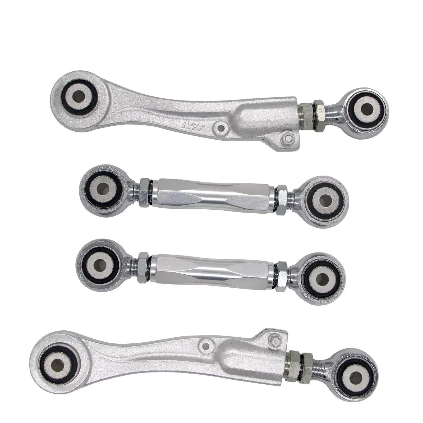 LYKT 4pcs Rear Adjustable Camber&Toe Control arms Kit for Tesla Model X、Model S