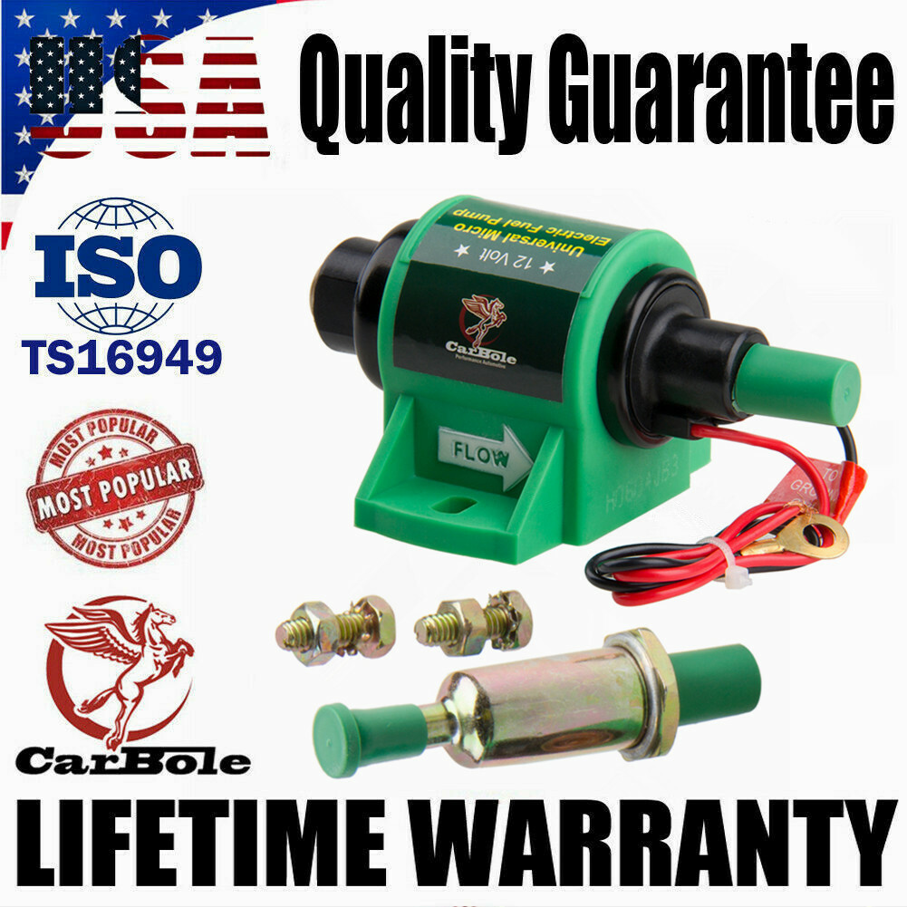 Universal 12V Inline Micro Electric Fuel Pump Diesel Petrol 4-7 PSI Low Pressure Universal 12V Inline Micro Electric Fuel Pump Diesel Petrol 4-7 PSI Low Pressure