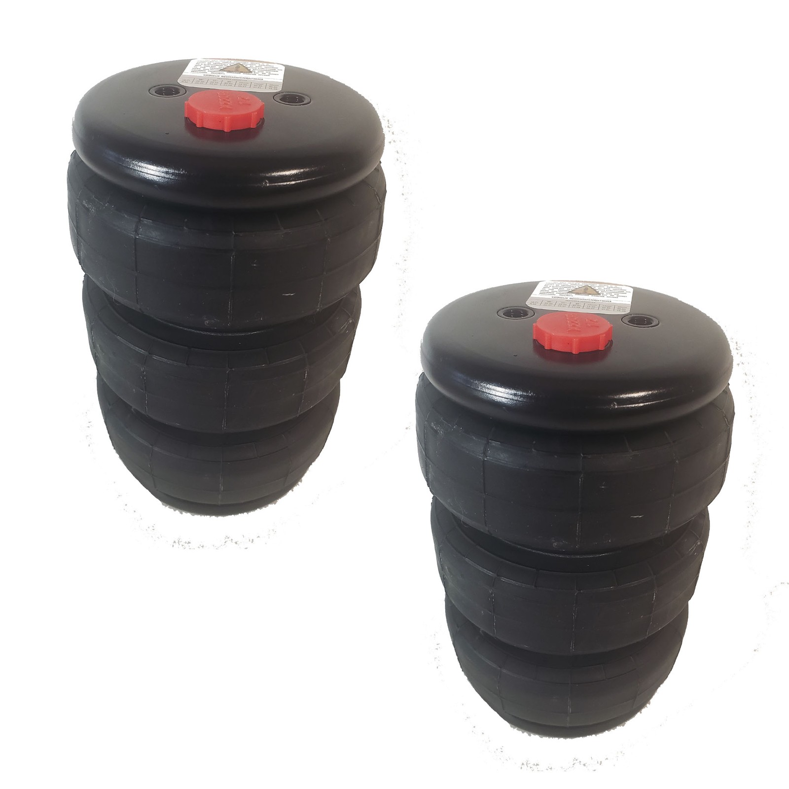 ** PAIR ** Air Suspension Air Bags Air Springs #2400 Triple Bellow 5\