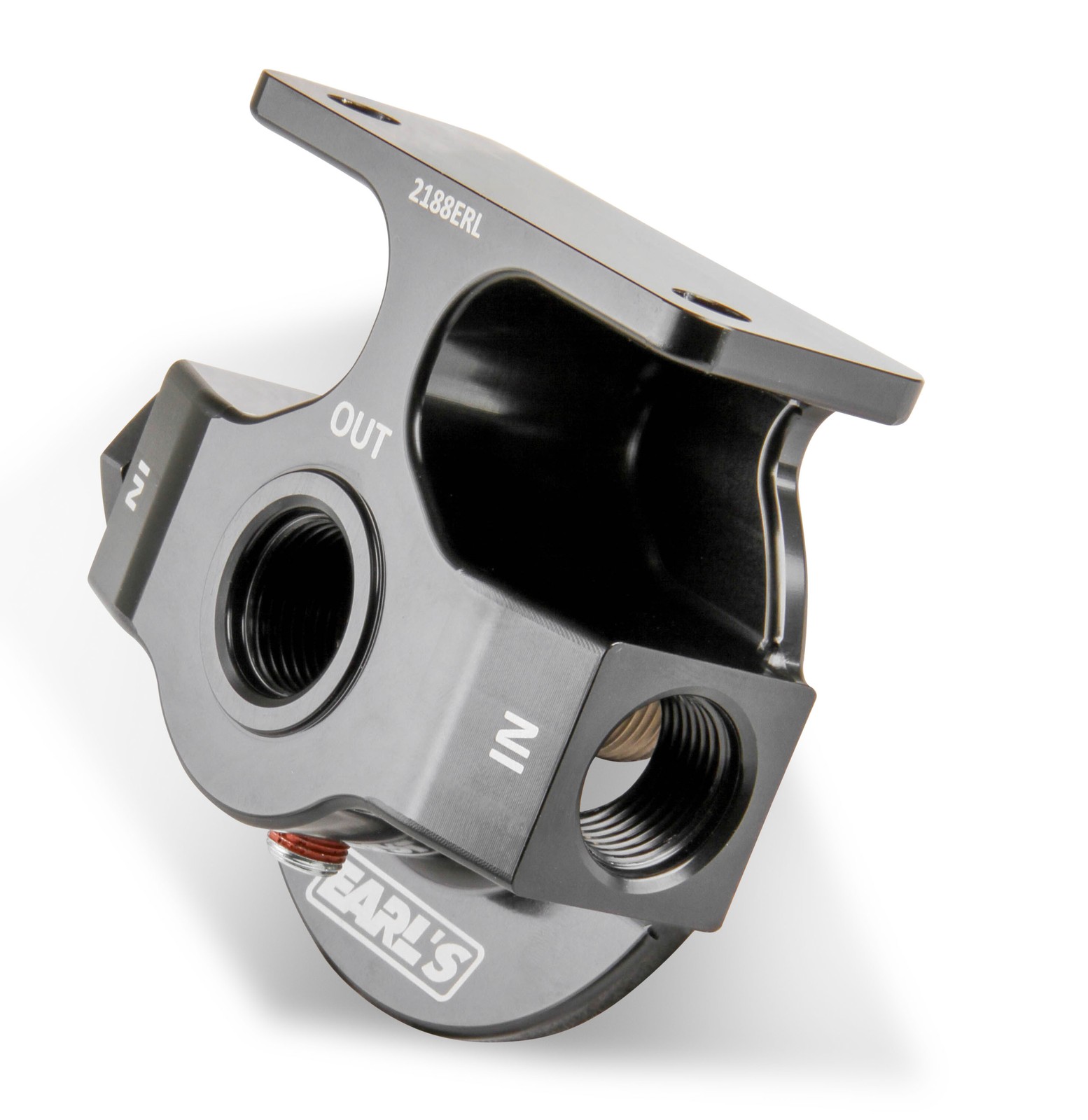 Earl's 2188ERL Billet Remote Oil Filter Mount Earl's 2188ERL Billet Remote Oil Filter Mount