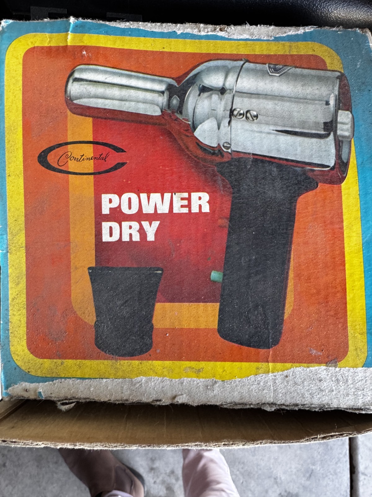 Vintage 1972 Continental Power Dry Hand Dryer #044 New Old Stock In Box