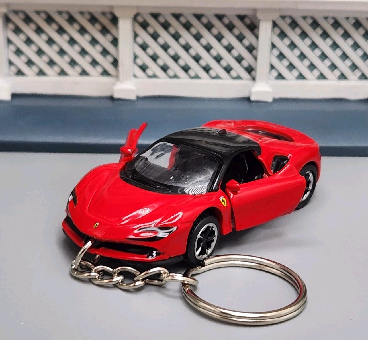 Fits Ferrari SF90 Stradale Red Custom Diecast Car 🎁AWESOME GIFT🎁