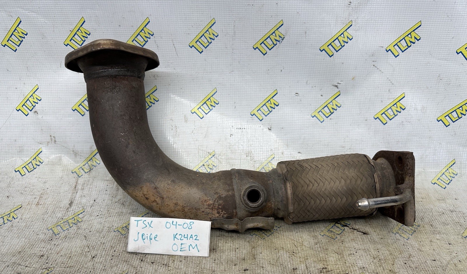 04-08 Acura TSX Exhaust Down J Pipe K24A2 Flex Pipe 2004 05 06 07 2008 OEM