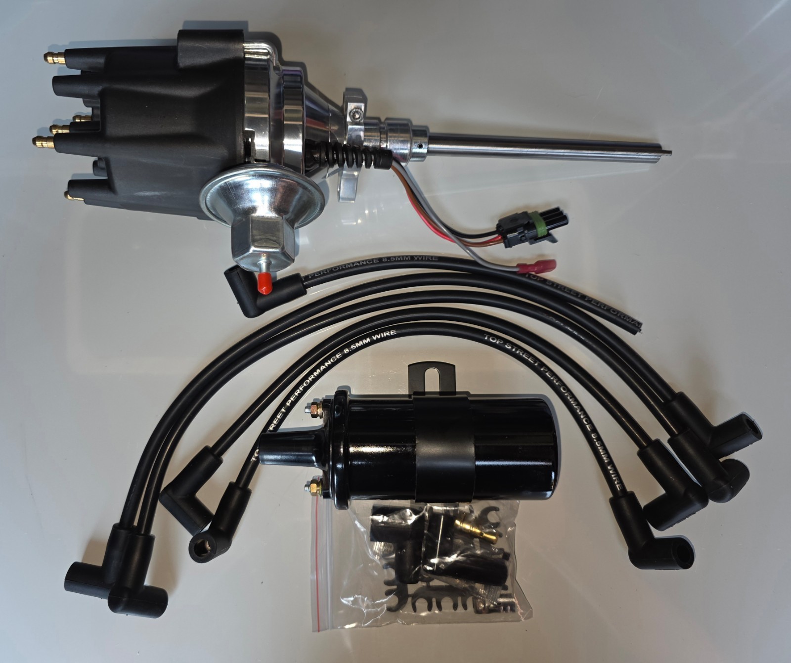Willys Jeep 134 L Head Carbureted Distributor/Coil/Performance wires