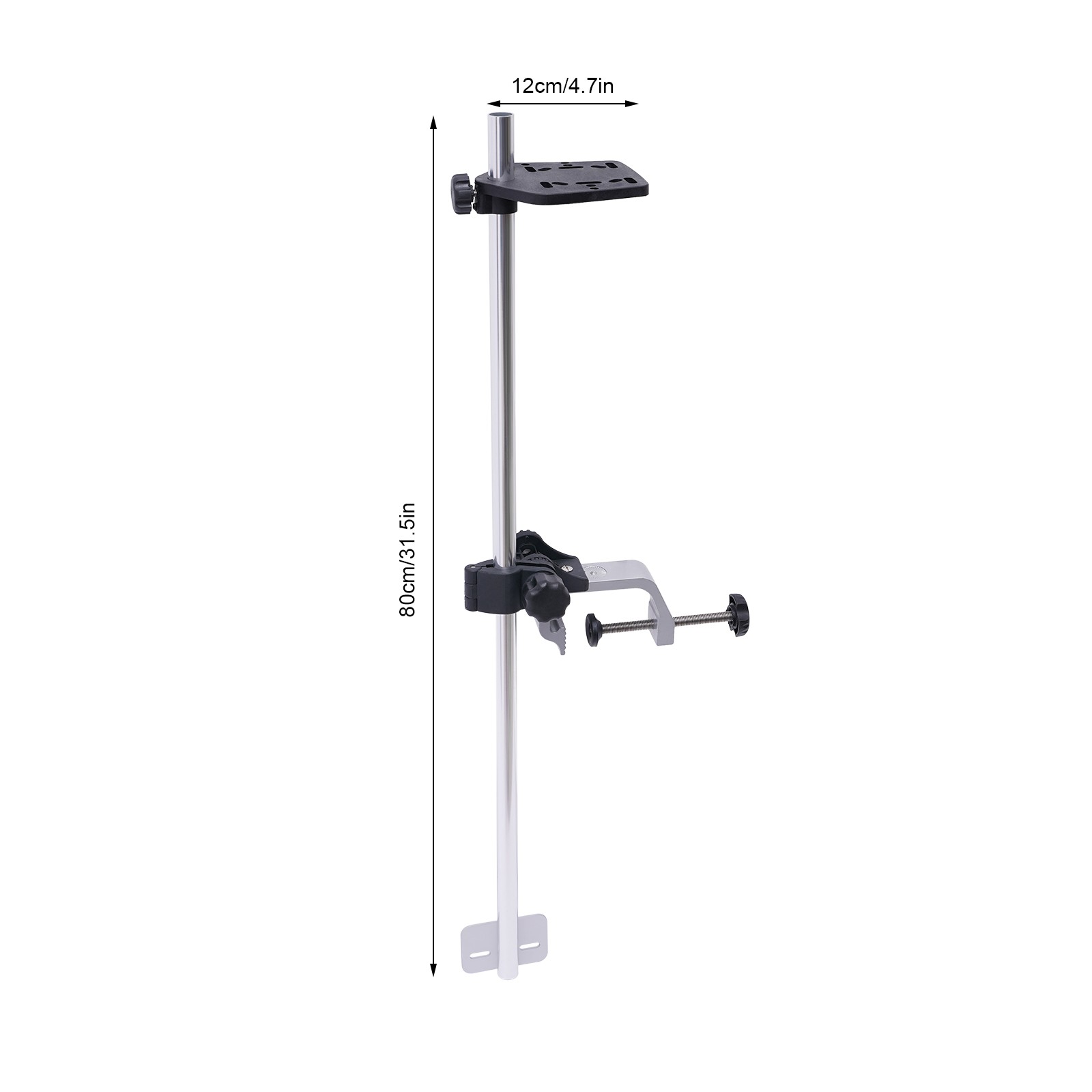 NEW 360?? Adjustable Universal Portable Transducer Bracket with Fishfinder Mount