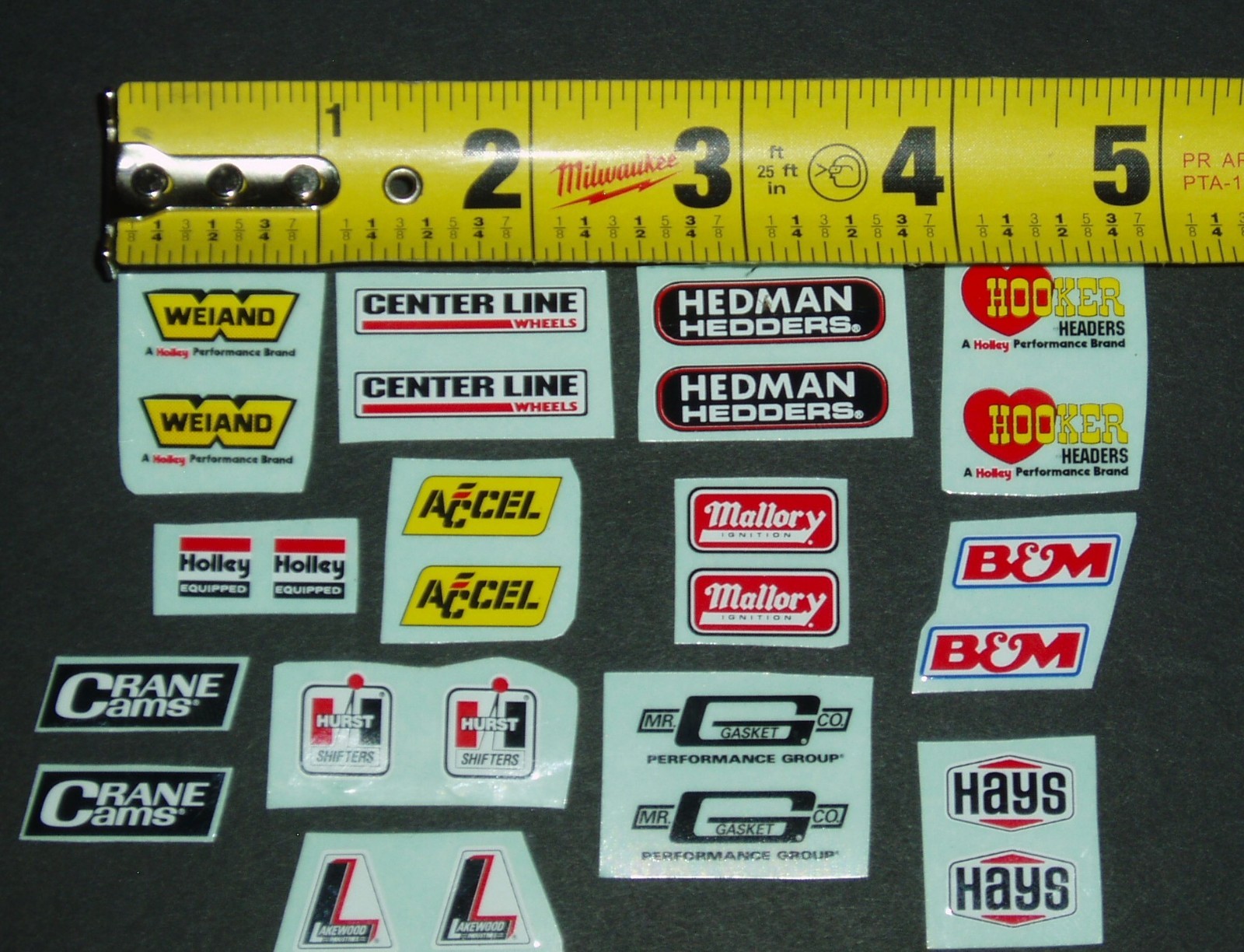 DECAL/STICKER PHONE/LAPTOP small/miniature*HURST/HOLLEY/CENTERLINE/HOOKER/HEDMAN