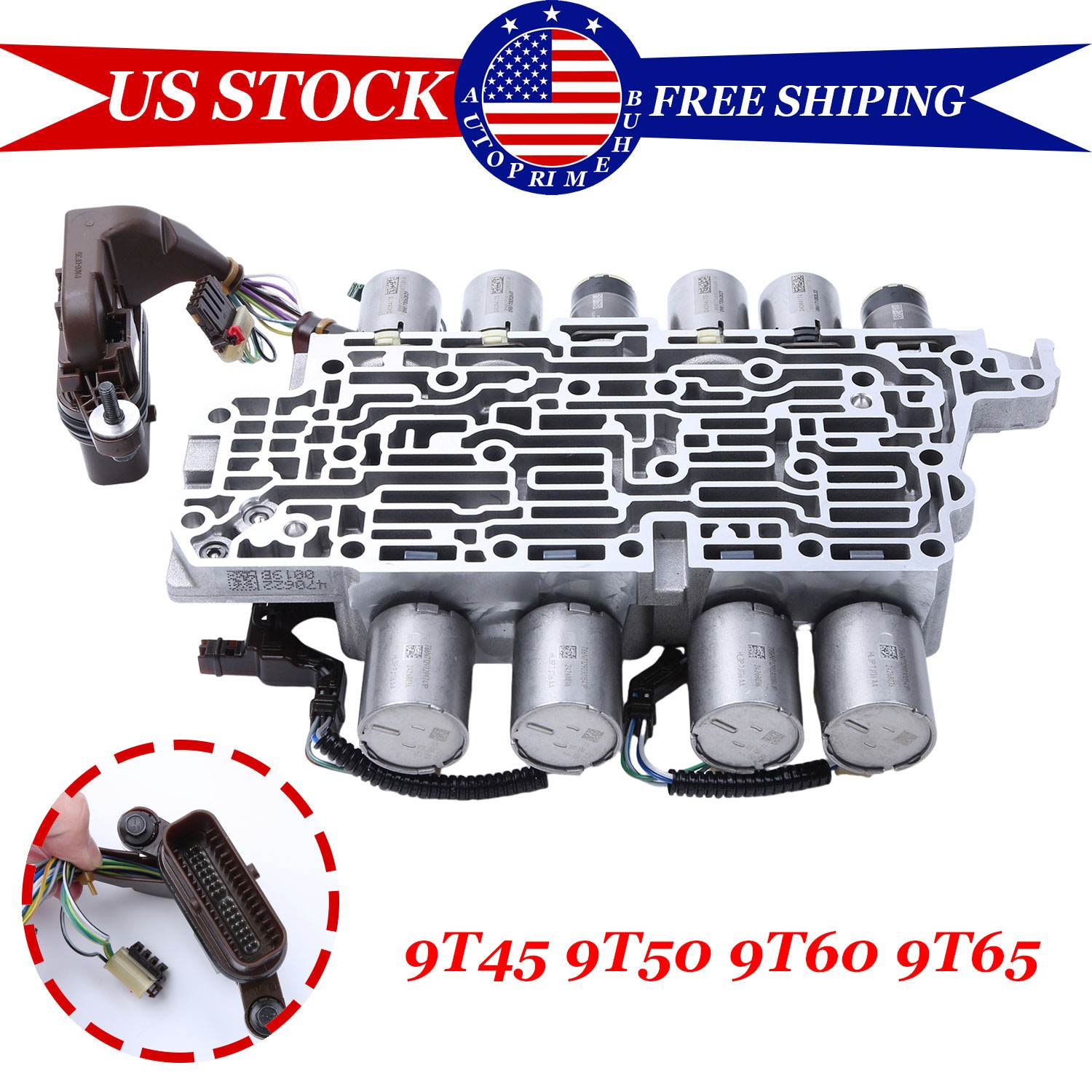 Fits For GM 9T45 9T50 9T60 9T65 Transmission Valve Body with Solenoids US