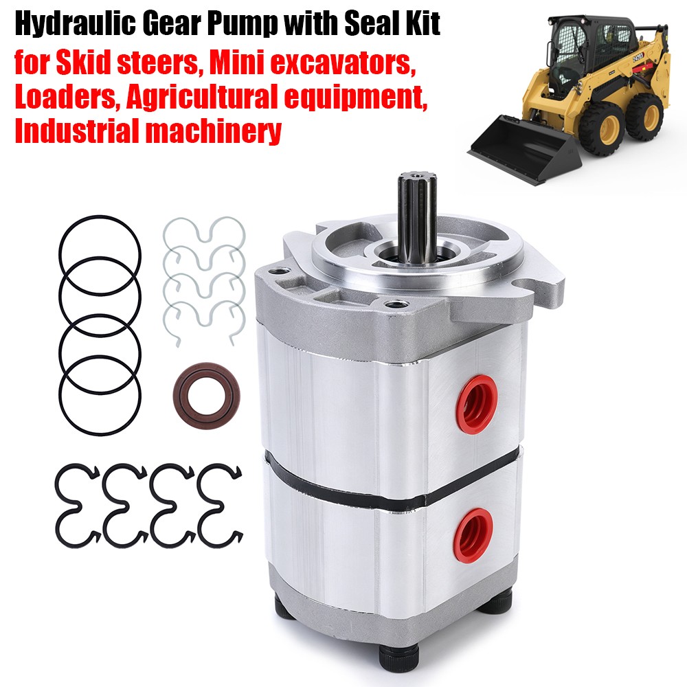 PGP51083G3LP Hydraulic Dual Gear Pump Oil Pump For Skid Steer Loaders Excavators