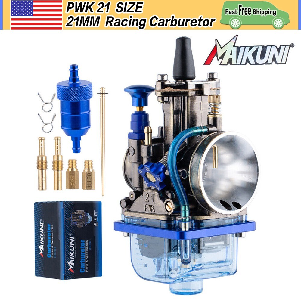 PWK 21 Racing Carburetor For 2 Stroke 50 to 100cc Mortorcycle Scooter Dirt 21 mm
