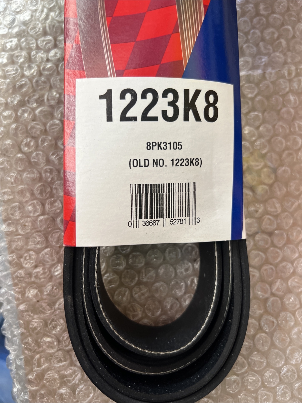 Duralas Serpentine  Belt 1223K8 USA.