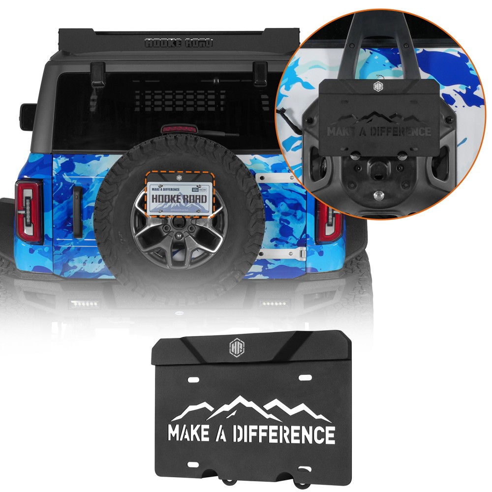 Give the Gift of a Clean Back End: LED Plate Mount License for 2021-2026 Bronco