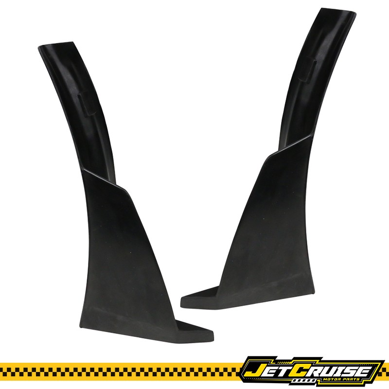 Universal IKON 2PCS Front Bumper Lip Splitter Side Corner Winglets Canard PU