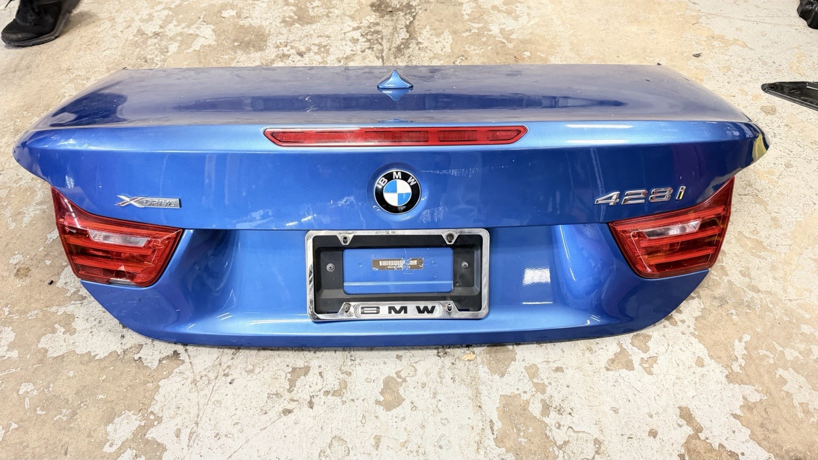 2014-2020 BMW F33 F83 Convertible Trunk Lid Complete w/Lights OEM Blue
