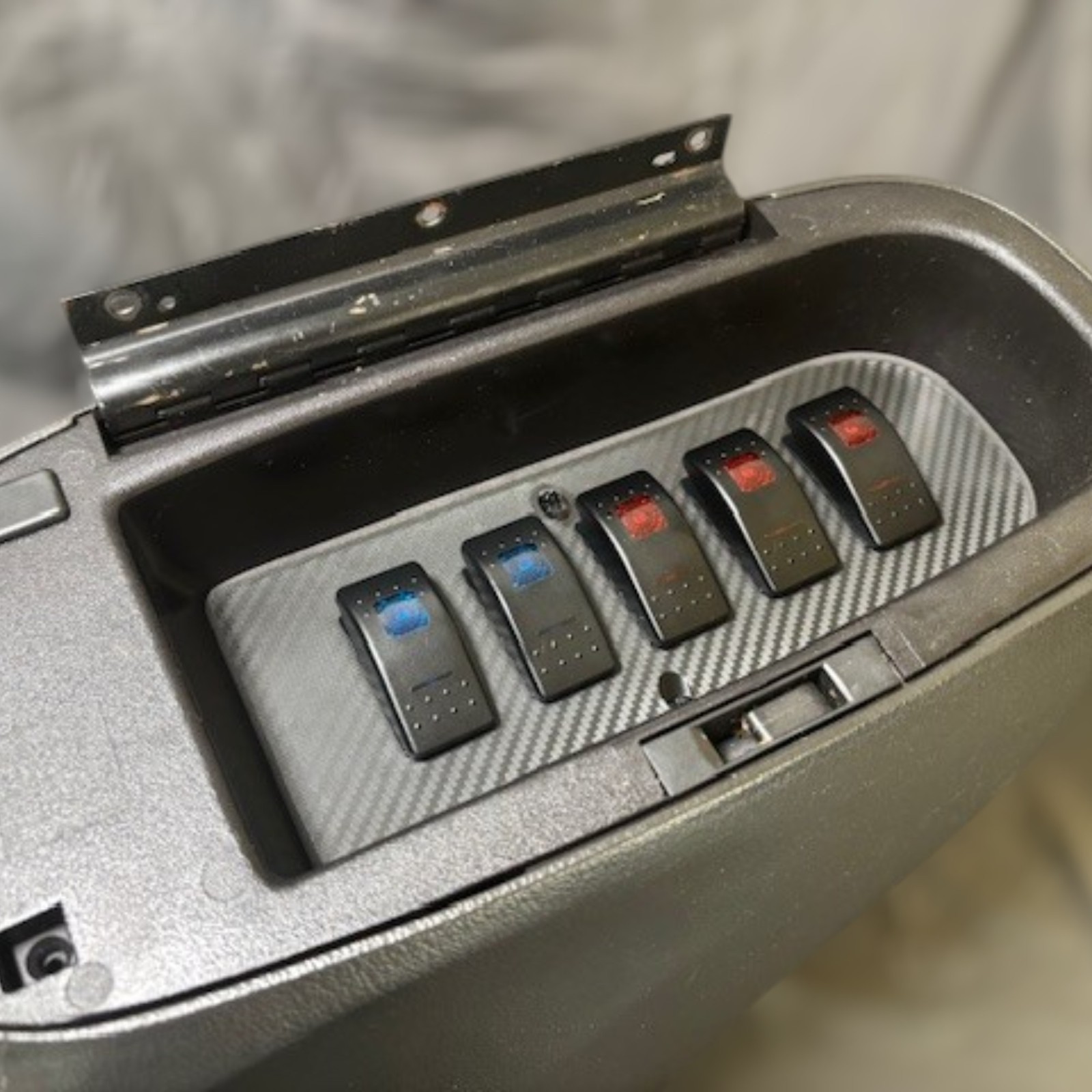 1994 to mid-2000 Ford Mustang Hidden Switch Panel (5-Switch) | Made in the USA 1994 to mid-2000 Ford Mustang Hidden Switch Panel (5-Switch) | Made in the USA