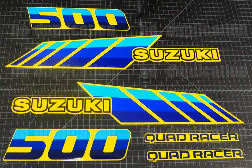 87\' - 90\' Quadracer Suzuki 6pc LT500R, LT500 500 QUADZILLA Decal sticker graphic