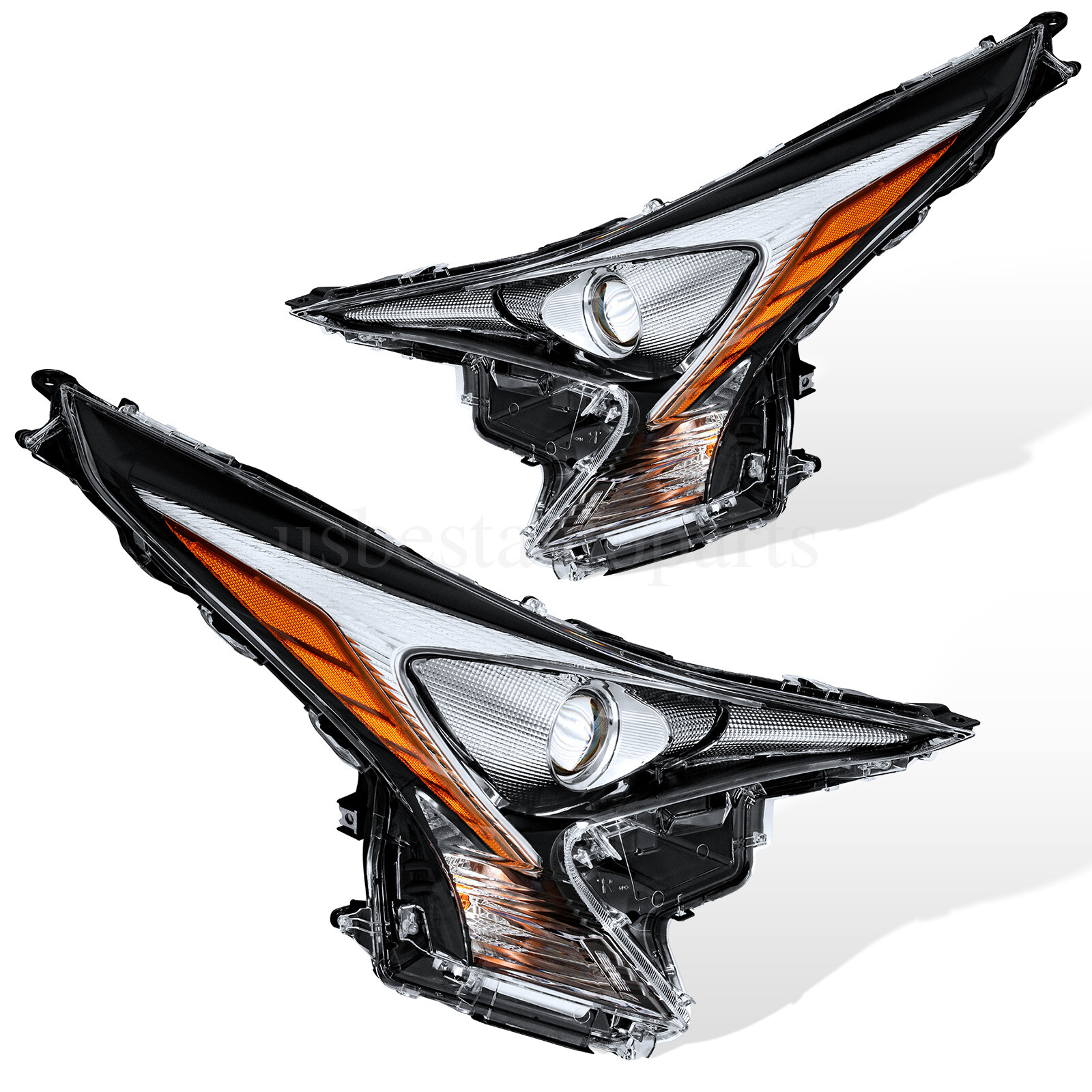 Headlight Headlamp LED Pair Passenger Driver LH RH For 2016-2018 Toyota Prius