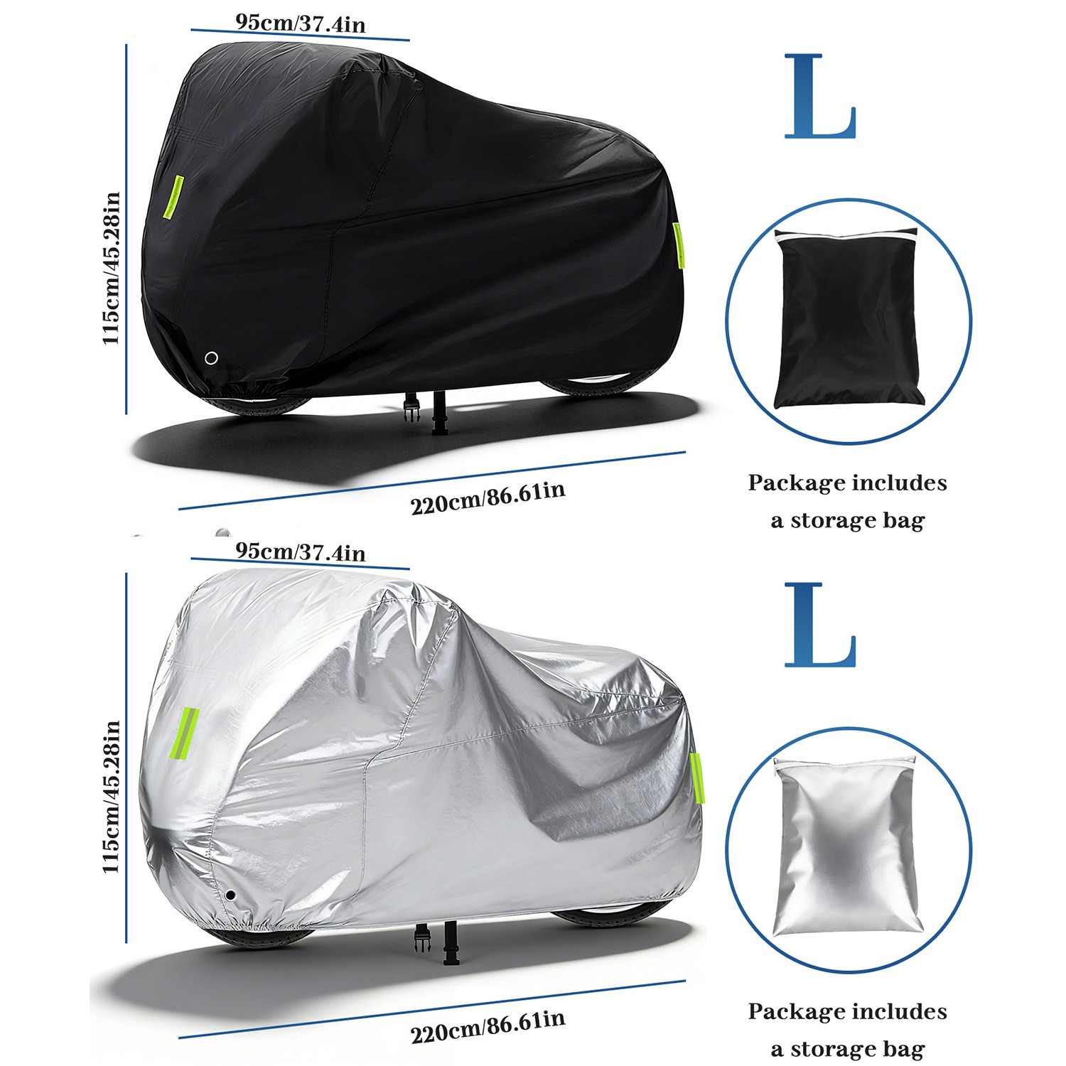 190T Waterproof Motorcycle Cover, Heavy Duty with Lock Hole,UV & Rain Protection 190T Waterproof Motorcycle Cover, Heavy Duty with Lock Hole,UV & Rain Protection