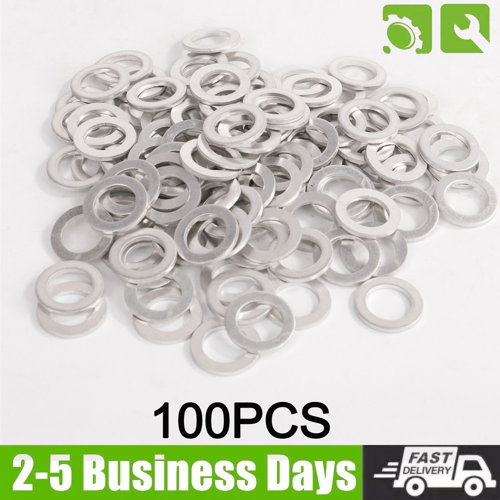 100x New Transmission Drain Plug Hold Down Washer for Honda/Acura 94109-14000