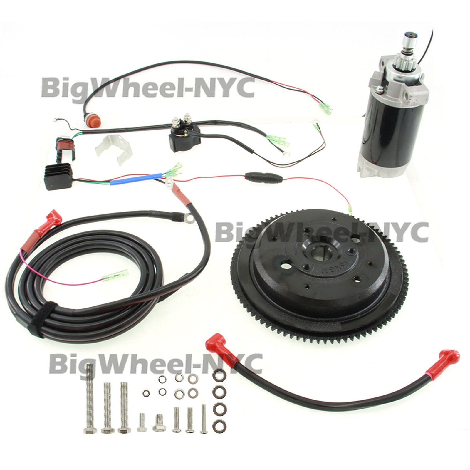 66T-85550-00 Electrical Start Conversion Kit for Yamaha 2 Stroke 40HP Outboard