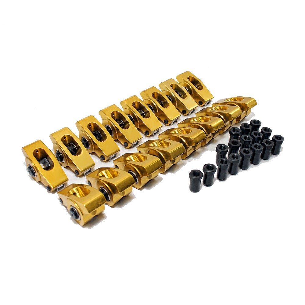 Vortec 305 350 SBC Chevy Aluminum Roller Rockers 1.6 Ratio 3/8\