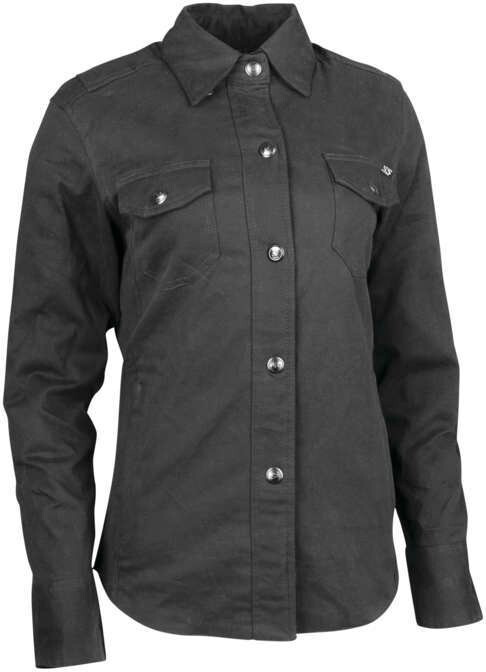Speed and Strength 880429 Black Womens XS Speed Society Armored Moto Shirt