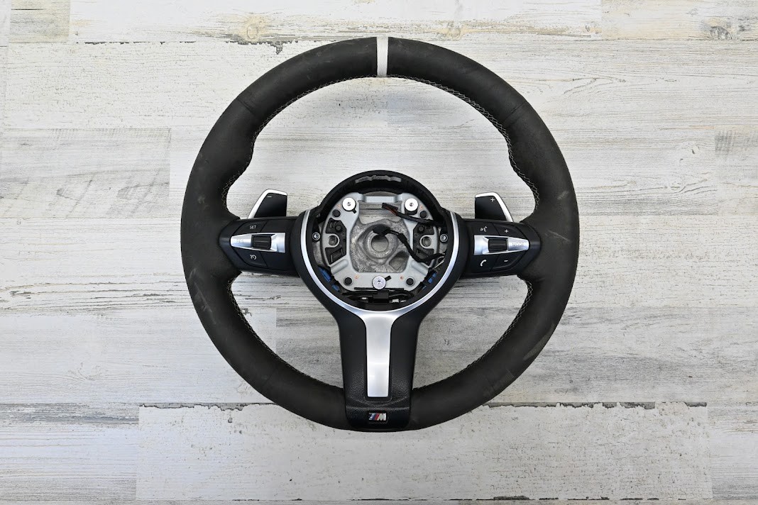 12-21 BMW F22 F30 F32 F36 M Sport Alcantara Steering Wheel Heated w/Shifters OEM 12-21 BMW F22 F30 F32 F36 M Sport Alcantara Steering Wheel Heated w/Shifters OEM