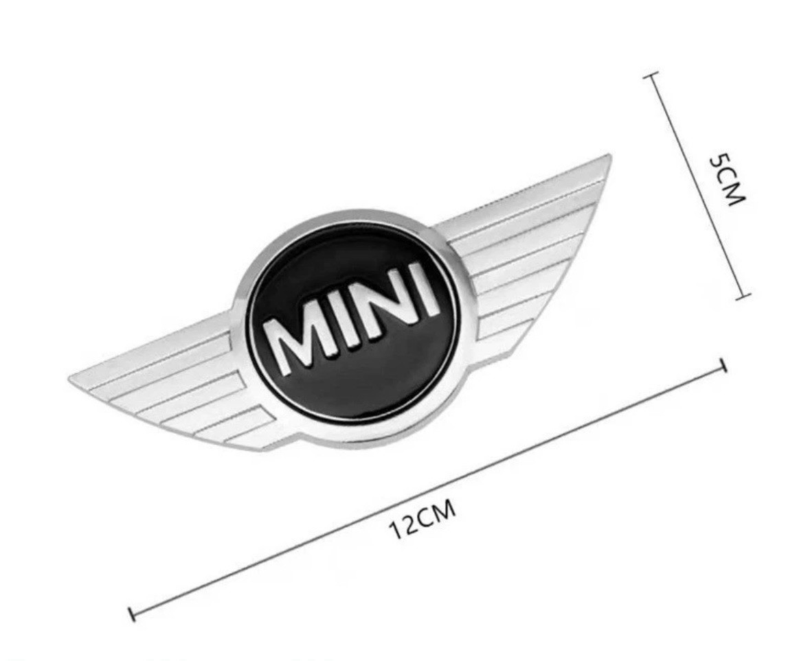 New 2PCS Metal Silver MINI Cooper CLUBMAN S Hood Trunk Emblem Badge New 2PCS Metal Silver MINI Cooper CLUBMAN S Hood Trunk Emblem Badge