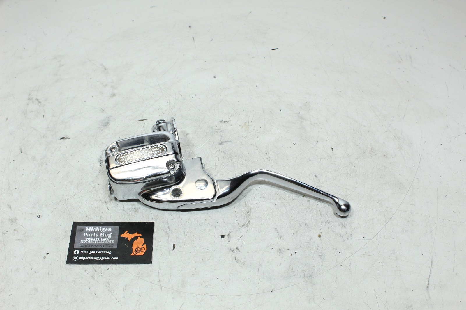 06+ Harley Touring CVO Screamin Eagle OEM Chrome Clutch Master Cylinder Assembly