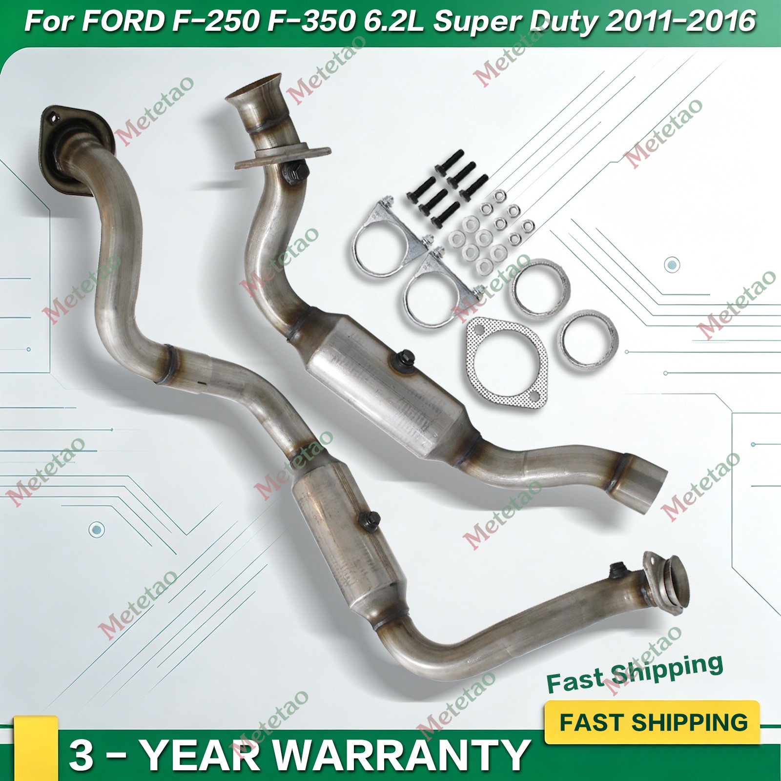 For FORD F-250 F-350 6.2L Super Duty 2011-2022 BOTH SIDES Catalytic Converters
