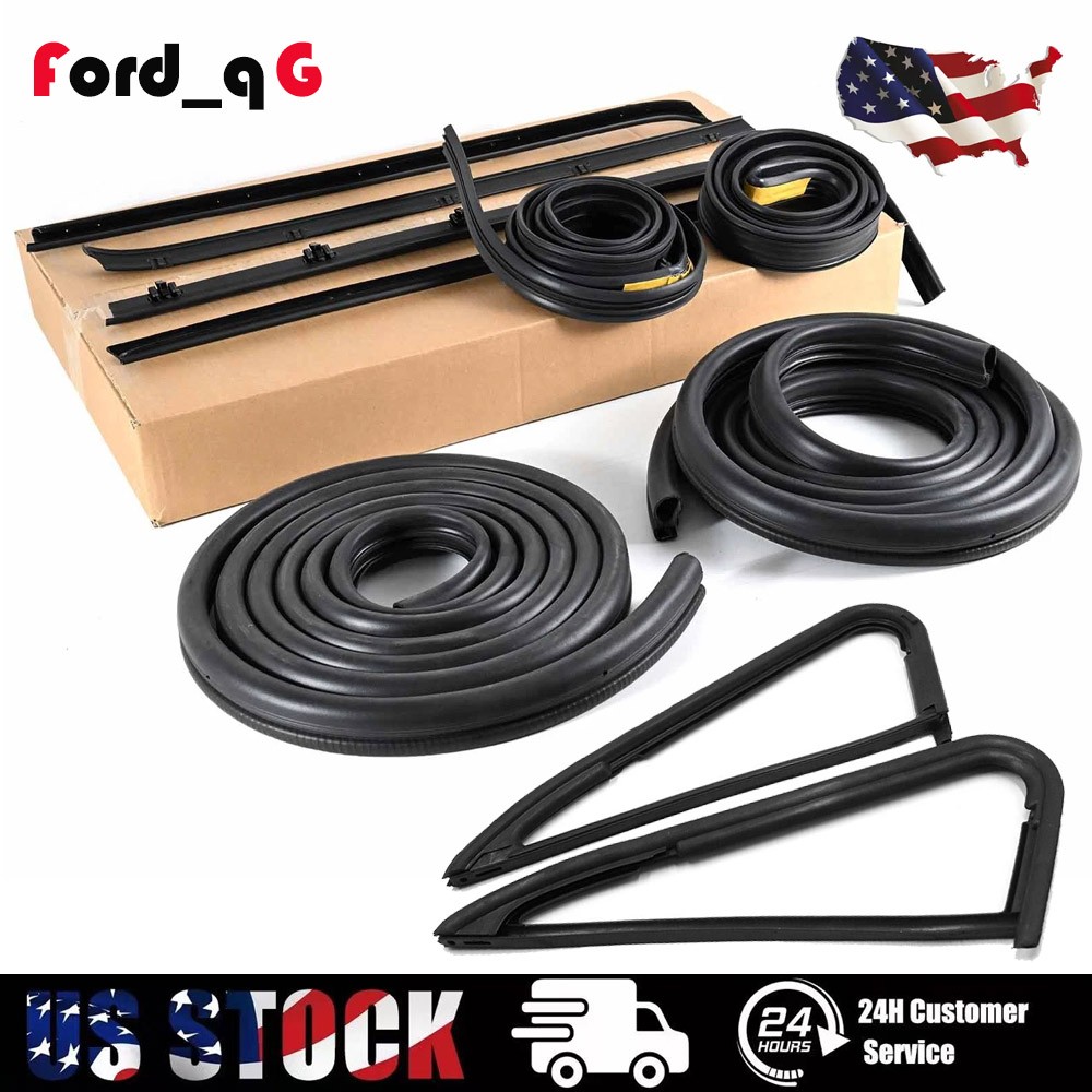 Complete Door Window Weatherstrip Seals Set Kit for 1981-1989 Chevy GMC C10 K10