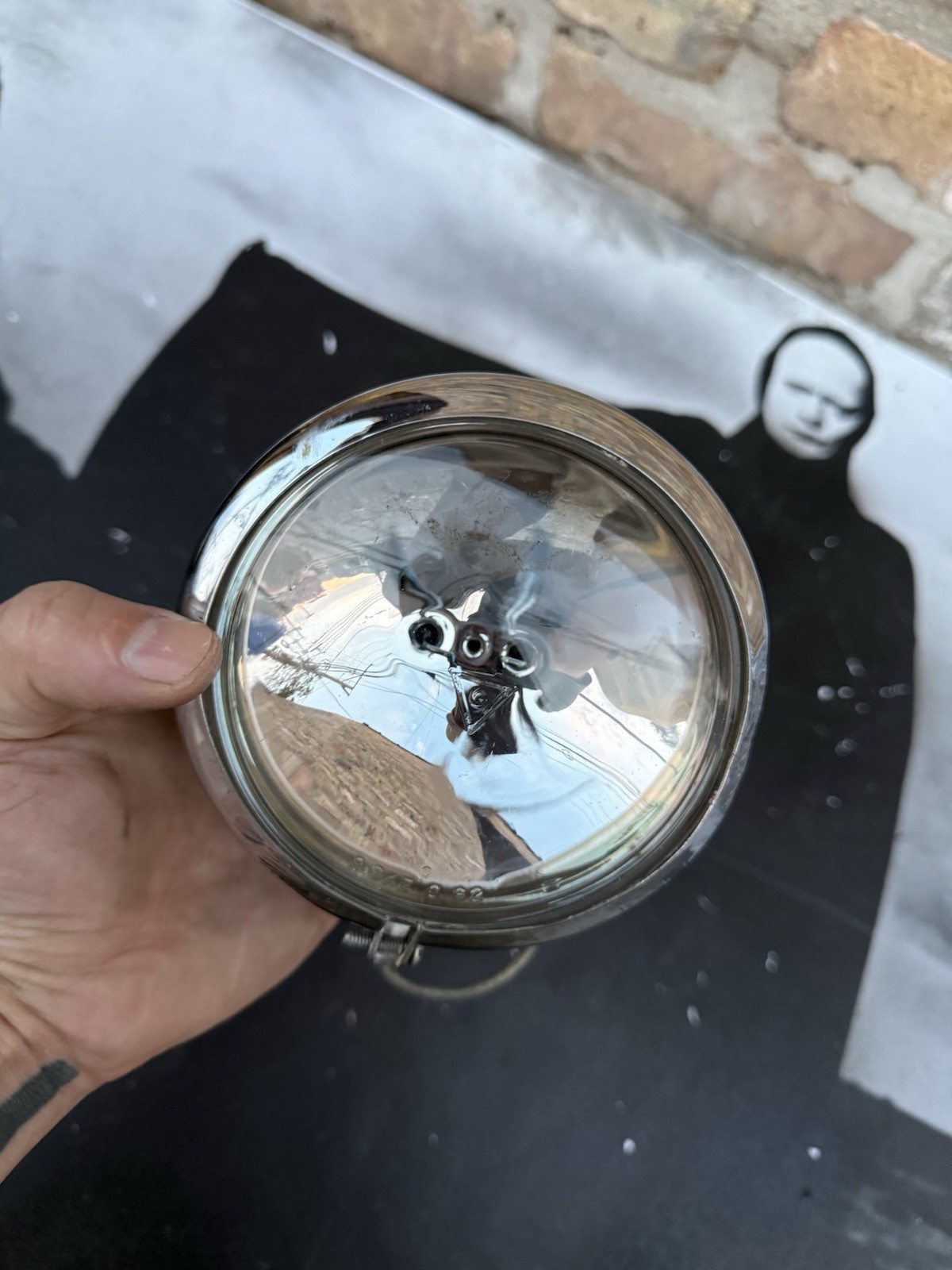 Vtg Guide -62 Spotlight Passing Lamps Original Lens OEM FLH Shovelhead Panhead Vtg Guide -62 Spotlight Passing Lamps Original Lens OEM FLH Shovelhead Panhead