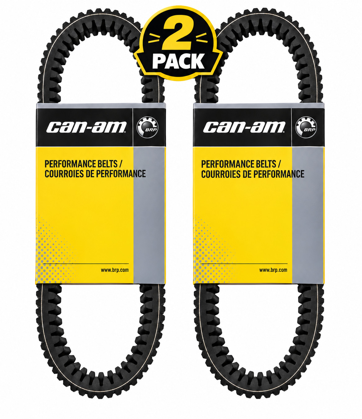 2 Packs Can-Am New OEM 100% PBO Performance Drive Belt Maverick X3, 422280652