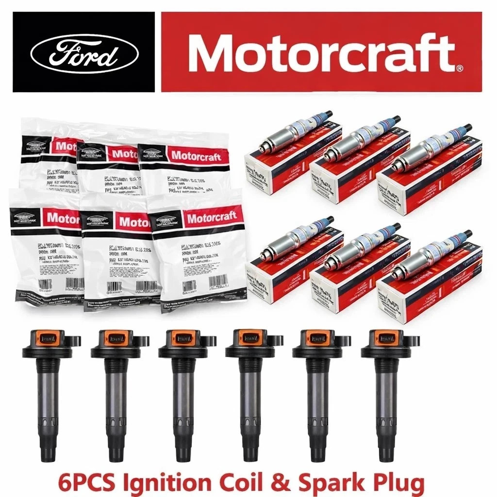 6 Sets GENUINE DG549 Motorcraft Ignition Coil & Spark Plug For Ford F150 3.5L US